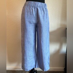 100% linen blue Cynthia Rowley pants size XS
